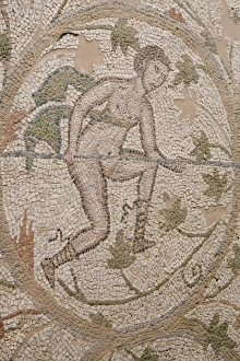 Epiros Prints: Mosaic, Nicopolis Roman city, Epiros, Greece, Europe