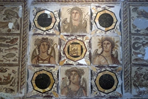 Images Dated 15th October 2007: Mosaic from one of the Roman sites in Libya, Jamahiriya Museum, Tripoli