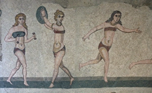 Mosaic, Villa Romana Del Casale, Piazza Armerina, UNESCO World Heritage Site, Sicily