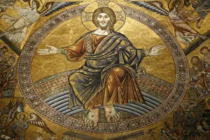 Firenze Prints: Mosaics depicting the Final Judgement, Baptistery, Duomo Florence, Tuscany, Italy, Europe