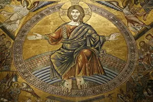 Images Dated 6th November 2006: Mosaics depicting the Final Judgement, Baptistery, Duomo Florence, Tuscany, Italy, Europe