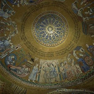 Ceilings Prints: Mosaics inside St. Marks Basilica, Venice, Veneto, Italy, Europe