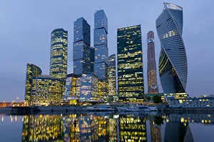 Moscow City skyscrapers, Moscow, Russia, Europe