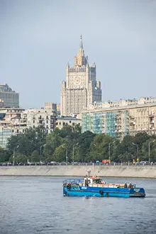 Moskva River Prints: Moscow seen from a river cruise along the Moskva River (Moscow River)