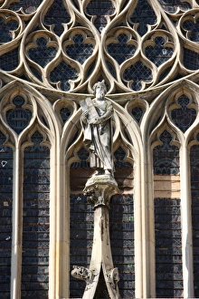 Yonne Prints: Moses, Last Judgment window, St. Stephens Cathedral, Sens, Yonne, Burgundy