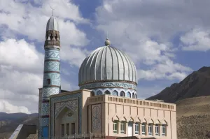 Islamic Prints: Mosque, Naryn, Kyrgyzstan, Central Asia, Asia