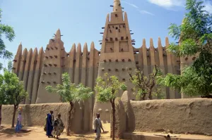 Mopti Prints: Mosque in old town, Mopti, Mali, Africa