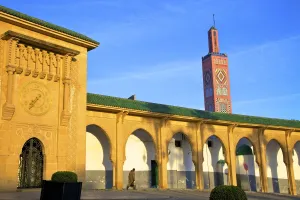 North African Prints: Mosque of Sidi Bou Abib, Grand Socco, Tangier, Morocco, North Africa, Africa