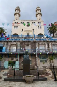 Algeria Prints: Mosque Sidi-Mouhoub, Bejaia, Kabylia, Algeria, North Africa, Africa