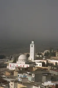 Mosques Prints: Mosque and town, Le Kef, Tunisia, North Africa, Africa