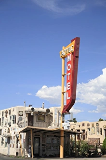 Images Dated 12th August 2009: Motel, Route 66, Albuquerque, New Mexico, United States of America, North America