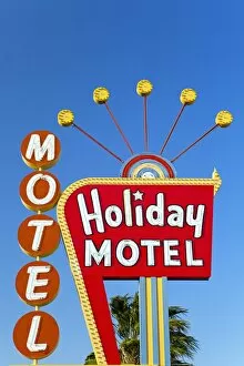 Images Dated 14th April 2011: Motel sign, The Strip, Las Vegas, Nevada, United States of America, North America