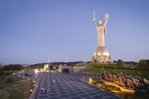 War Memorial Prints: Motherland statue (Rodina Mat) and The National War Museum, Kiev, Ukraine, Europe