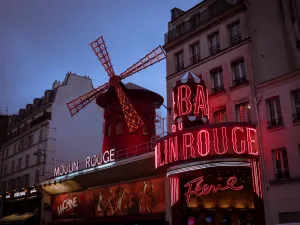 Theatres Prints: Moulin Rouge, Montmartre, Paris, France, Europe