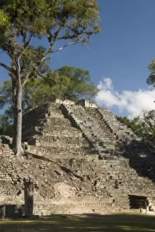 Honduras Prints: Mound No. 16, West Court, Copan Archaeological Park, UNESCO World Heritage Site