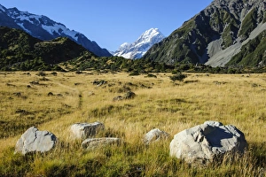 Mount Cook Prints: Mount Cook, the highest mountain in New Zealand