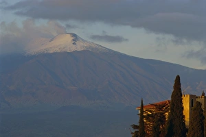 Mount Etna volcano from Taormina