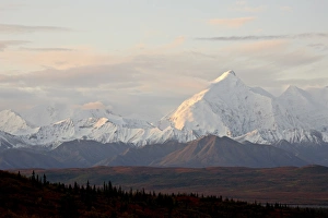 Images Dated 28th August 2009: Mount Foraker in the fall, Denali National Park and Preserve, Alaska, United States of America