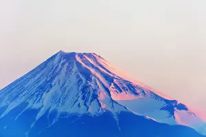 Honshu Prints: Mount Fuji, 3776m, at sunrise, UNESCO World Heritage Site, Shizuoka Prefecture, Honshu
