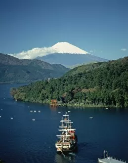 Mount Fuji, Lake Ashinoko, Hakone, Japan, Asia