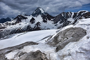 Valfurva Prints: Mount Gran Zebru in early summer, Valfurva, Lombardy, Italy, Europe