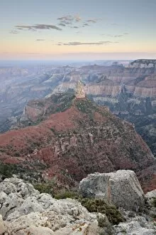 Images Dated 4th September 2010: Mount Hayden at dusk from Point Imperial, North Rim, Grand Canyon National Park
