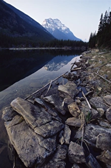 Horseshoe Lake Prints: Mount Kerkeslin and Horseshoe Lake, Jasper National Park, UNESCO World Heritage Site