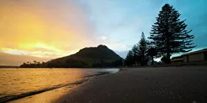 Holidays Gallery: Mount Maunganui sunset, Tauranga, North Island, New Zealand, Pacific