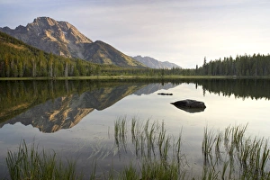 Grand Teton Prints: Mount Moran reflected in String Lake