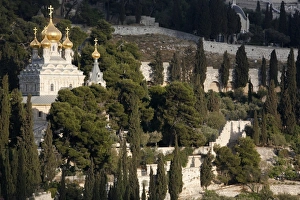 Mount Of Olives Prints: Mount of Olives Orthodox church, Jerusalem, Israel, Middle East