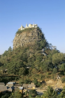 Mount Popa, centre of nat worship, Myanmar (Burma), Asia