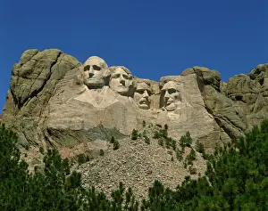 Rock Cliffs Prints: Mount Rushmore, South Dakota, United States of America, North America