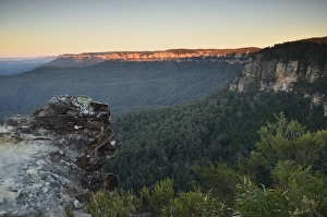 Alpenglow Prints: Mount Solitary and Jamison Valley, Blue Mountains, Blue Mountains National Park