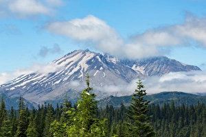 Cascade Range Prints: Mount St. Helens, part of the Cascade Range, Pacific Northwest region, Washington State