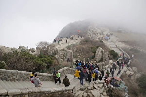 Far Eastern Prints: Mount Taishan, UNESCO World Heritage Site, Taian, Shandong province, China, Asia
