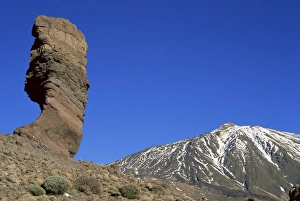 Teide Prints: Mount Teide and Los Roques, Teide National Park, Tenerife, Canary Islands, Spain, Europe