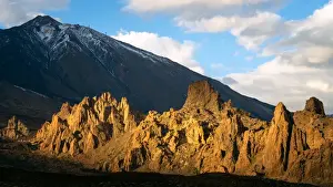 Tenerife Prints: Mount Teide volcano at sunset, Mount Teide National Park, UNESCO World Heritage Site