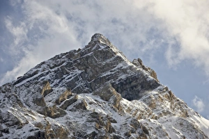 Albert A Prints: Mountain with fresh snow and clouds