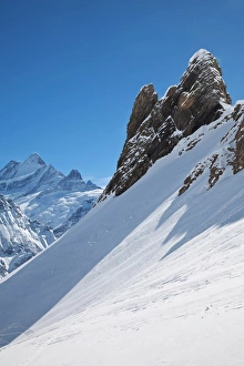 Images Dated 13th March 2009: Mountain peaks above Grindelwald, Jungfrau region, Bernese Oberland, Swiss Alps