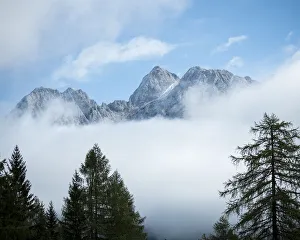 Slovenia Prints: Detail of Mountain Peaks, Vrsic Pass, Julian Alps, Triglav National Park, Upper Carniola