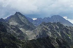 Slovakia Prints: Mountain scenery in the High Tatras above the resort town of Strbske Pleso