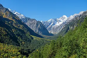 Fresh Prints: Mountain scenery offers great views of peaks and valleys in North Ossetia