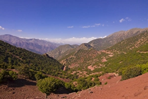Images Dated 21st May 2008: Mountain scenery, seen from the mountain pass Tizi n Test, Atlas Mountains