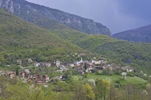 Images Dated 24th April 2008: Mountain village in the Mavrovo National Park, Macedonia, Europe