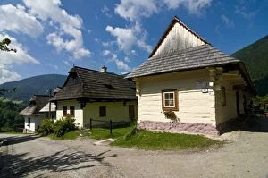 The mountain village of Vlkolinec, UNESCO World Heritage Site, High Tatra