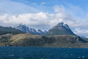 South American Latin America Prints: The mountains on the Beagle Channel, Argentina, South America