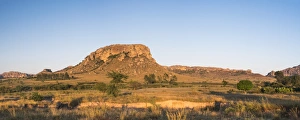 Ihorombe Region Prints: Mountains of Isalo National Park at sunrise, Ihorombe Region, Southwest Madagascar
