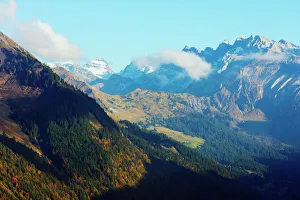 Mountains above Morzine, Rhone Alps, Haute Savoie, France, Europe