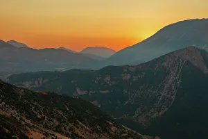 Albania Prints: Mountains near Gjirokaster, Albania, Europe