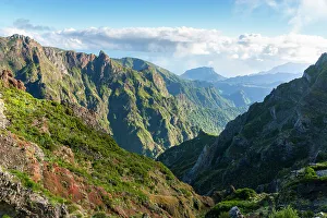 Outcropping Prints: Mountains around Pico do Arieiro peak, Santana, Madeira, Portugal, Atlantic, Europe